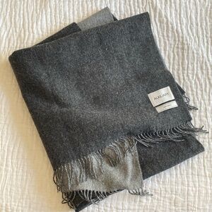 Auxiliary Two-tone wool blanket scarf